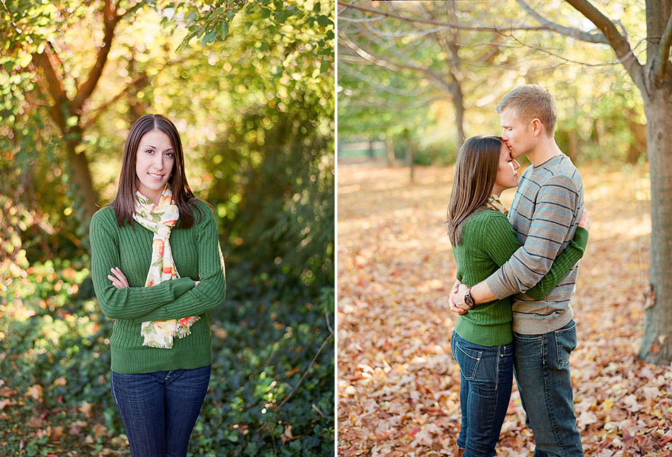 Fall engagement at Huntington Beach in Rocky River with Julia and Evan