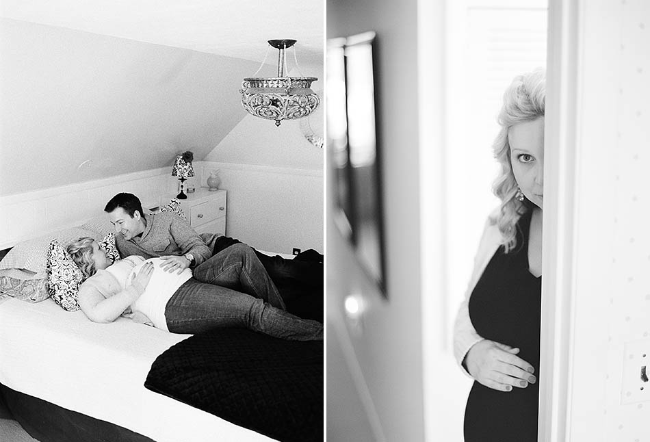 Winter maternity session in Gates Mills with the Valent family