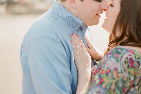 Katie & Tim - A Downtown Cleveland Engagement with Love