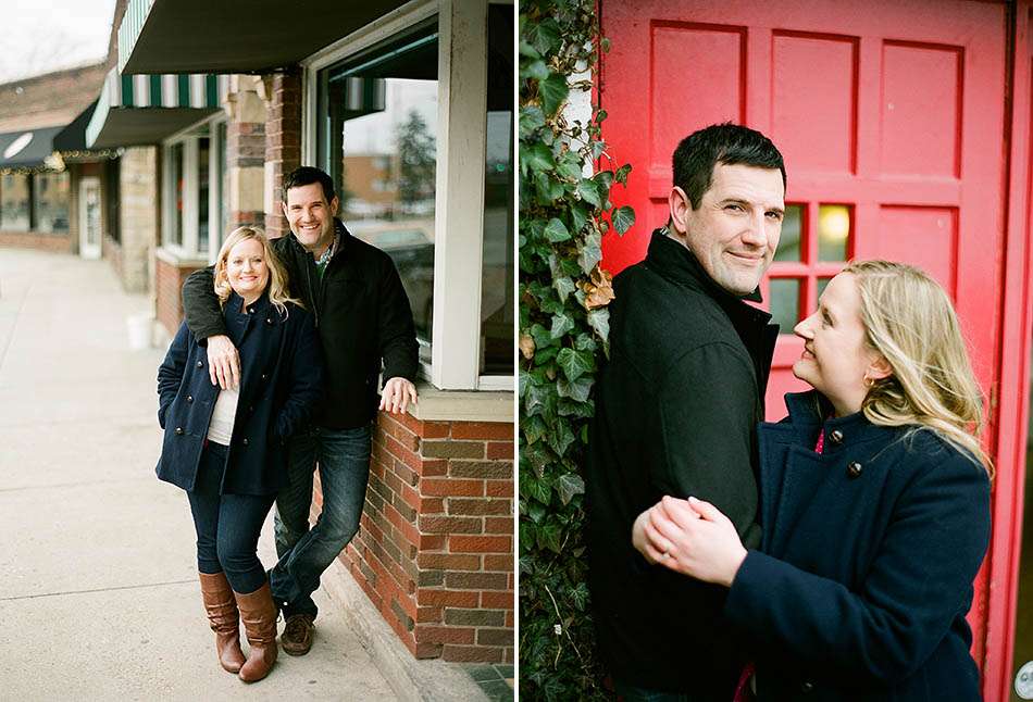 A winter engagement session in Lakewood, Ohio with Courtney and Bil