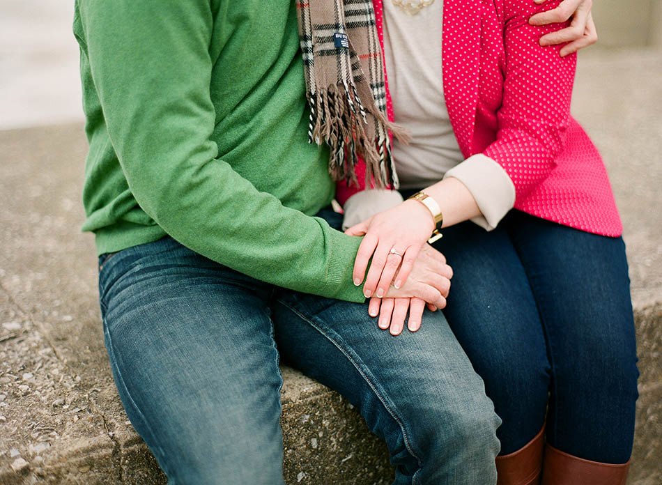 A winter engagement session in Lakewood, Ohio with Courtney and Bil