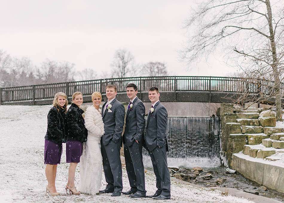 Winter wedding at St. John Vianney with Emily and Greg