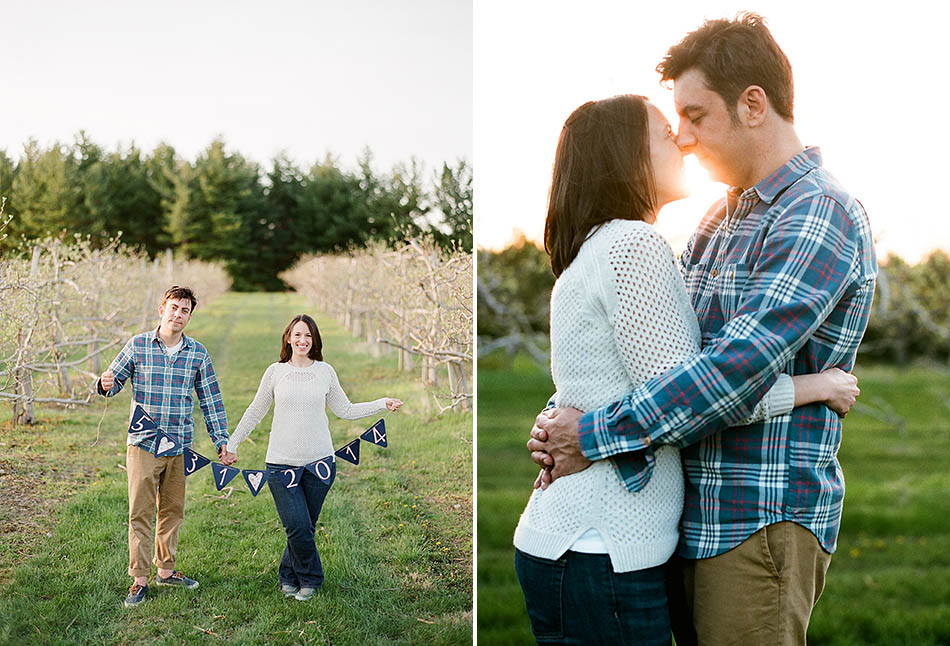 A spring engagement session at Holden Arboretum with Michelle and Adam
