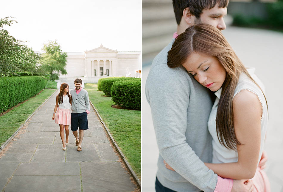 Cleveland Museum of Art engagement session with Madeline and Scott