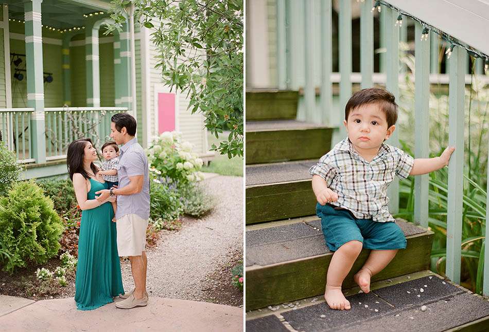 A summer family portrait session at Huntington Beach in Bay Village with Michelle, Amir and Michael.