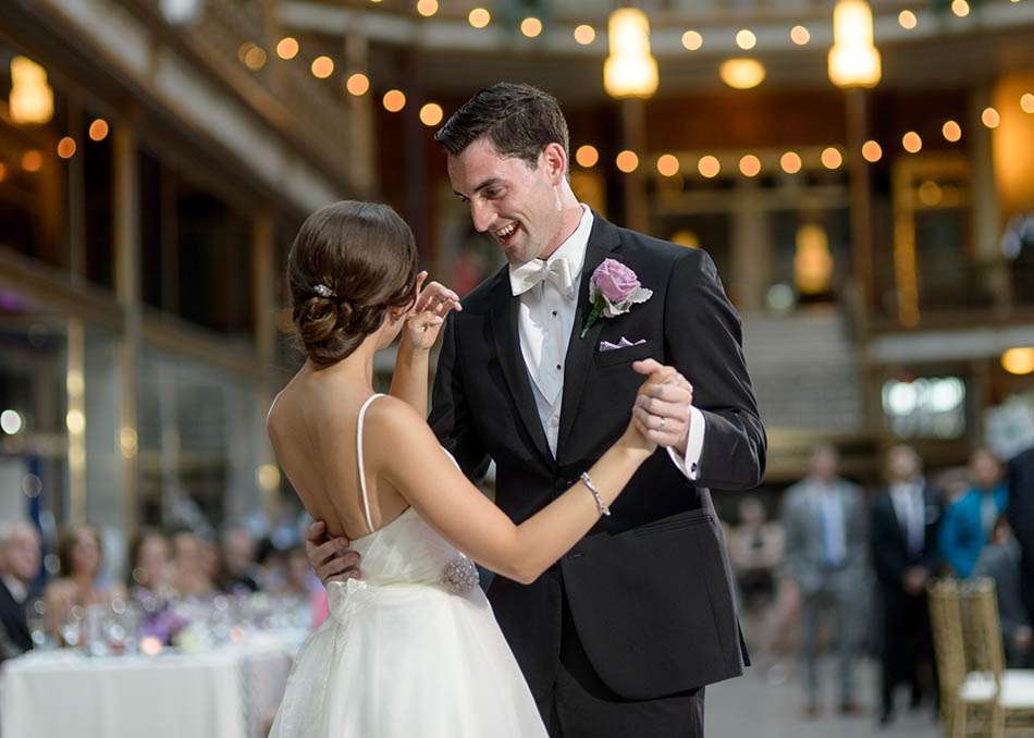 Hyatt Arcade Cleveland wedding with Caroline and Todd.