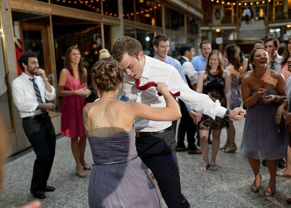 Hyatt Arcade Cleveland wedding with Caroline and Todd.