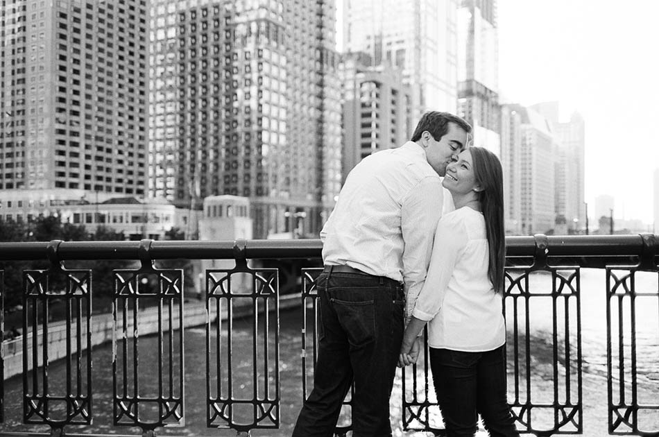 A downtown Chicago engagement session with Annie and Kevin