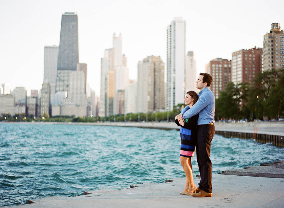 A downtown Chicago engagement session with Annie and Kevin