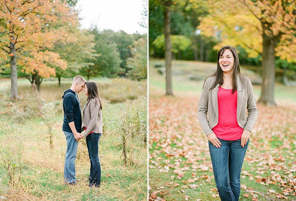 An autumn engagement session at Patterson's Fruit Farm with Diane and Joe
