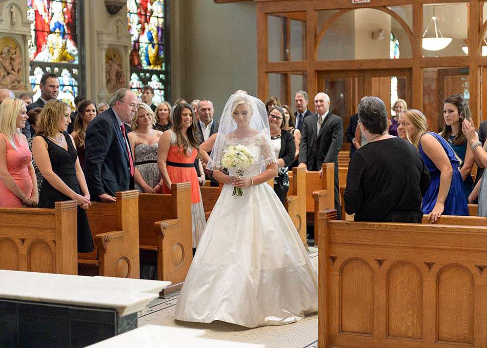 A St. Vincent DePaul Cathedral and Chicago History Museum wedding captured on film