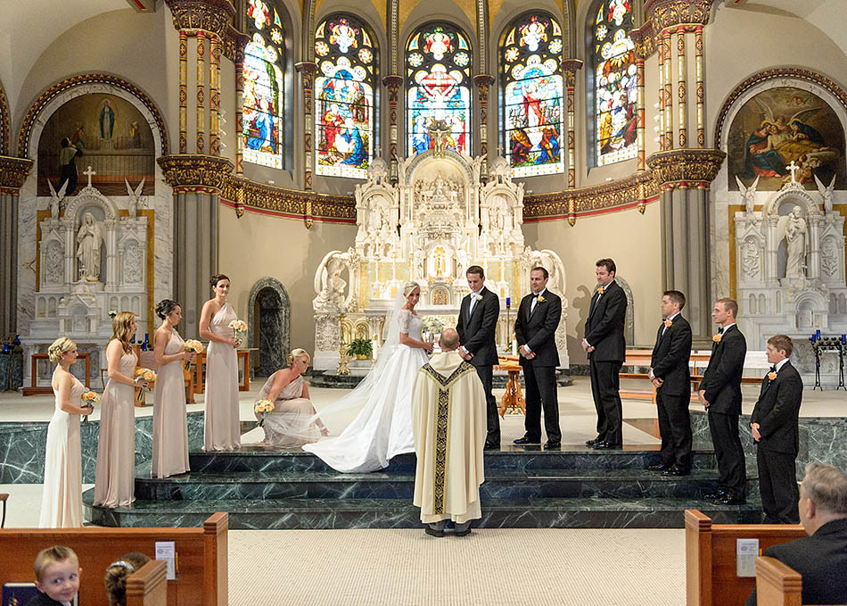 A St. Vincent DePaul Cathedral and Chicago History Museum wedding captured on film