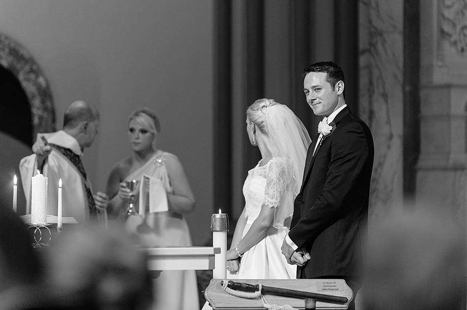 A St. Vincent DePaul Cathedral and Chicago History Museum wedding captured on film