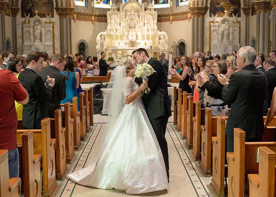 A St. Vincent DePaul Cathedral and Chicago History Museum wedding captured on film