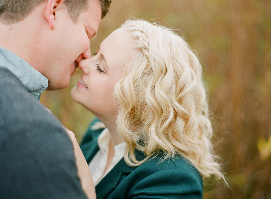 Autumn engagement session at Holden Arboretum with Katie and Joe