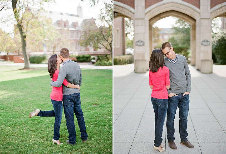 A John Carroll University engagement session with Katie and Andy