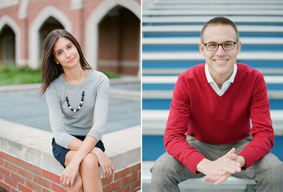 A John Carroll University engagement session with Katie and Andy