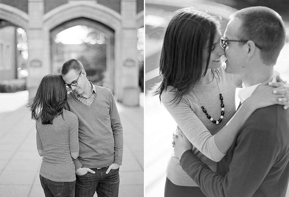 A John Carroll University engagement session with Katie and Andy