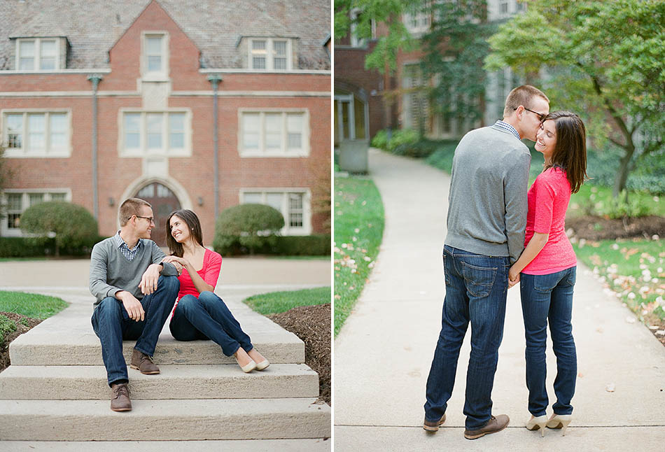 A John Carroll University engagement session with Katie and Andy