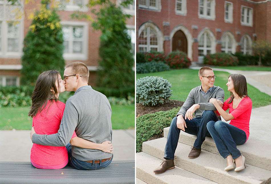 A John Carroll University engagement session with Katie and Andy