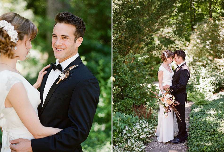 Holden Arboretum wedding inspiration featuring an art deco design and craft cocktails