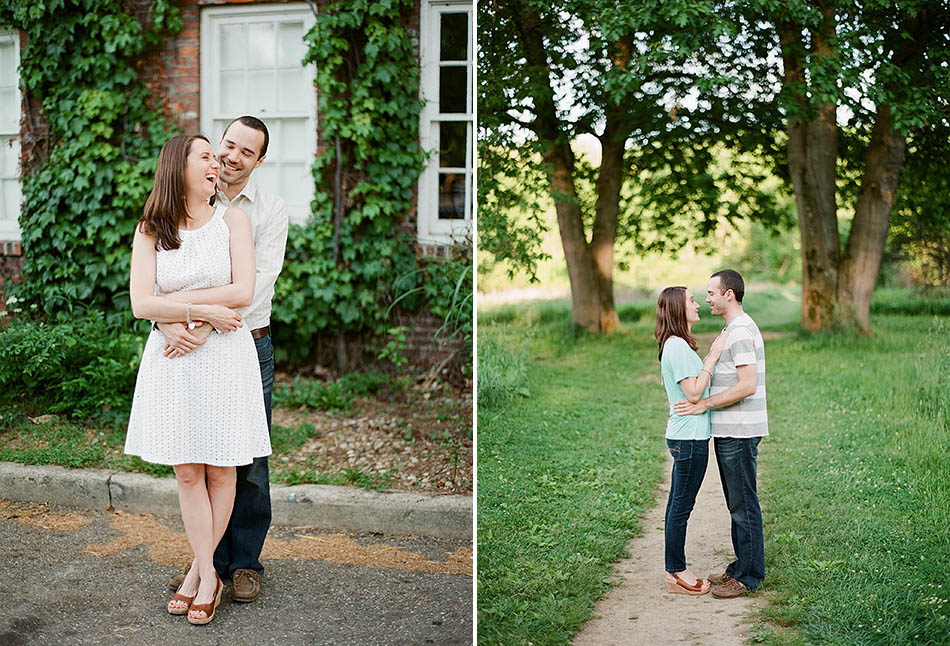 A Chagrin Falls engagement session captured on film with Caitlin and Ryan