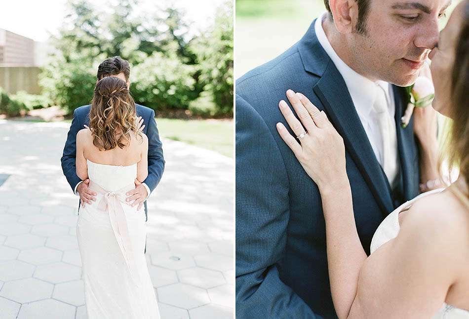 A summer Cleveland Cultural Gardens wedding captured on film by Hunter Photographic