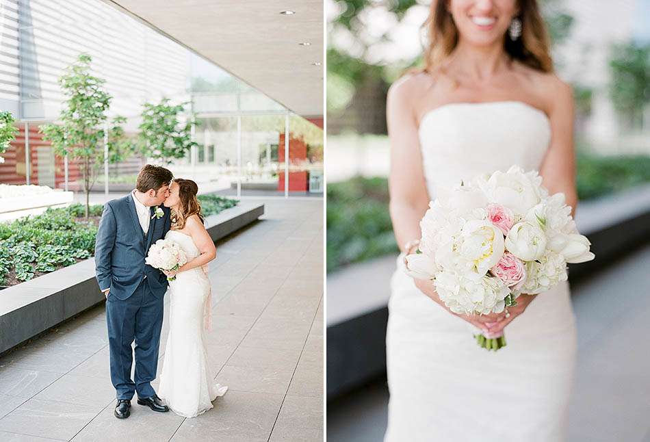 A summer Cleveland Cultural Gardens wedding captured on film by Hunter Photographic