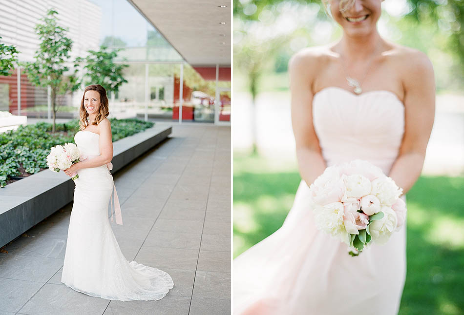 A summer Cleveland Cultural Gardens wedding captured on film by Hunter Photographic