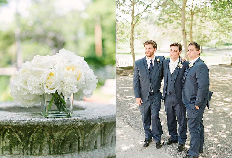 A summer Cleveland Cultural Gardens wedding captured on film by Hunter Photographic