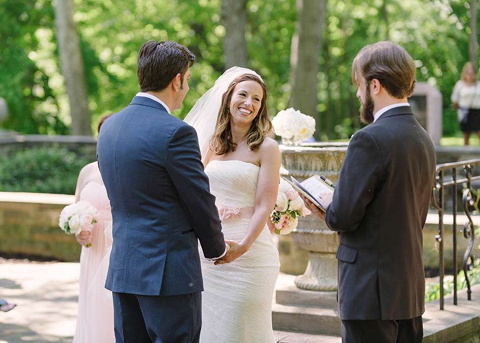 A summer Cleveland Cultural Gardens wedding captured on film by Hunter Photographic