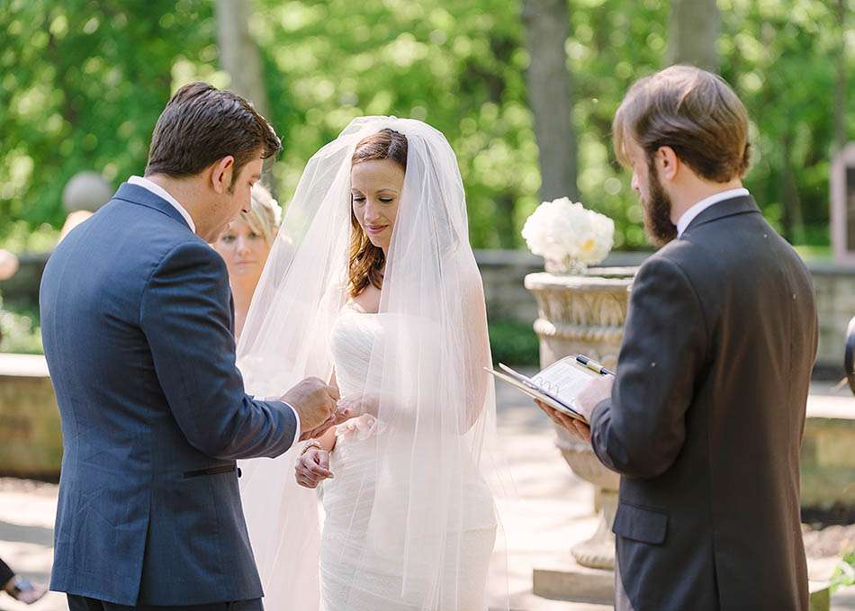 A summer Cleveland Cultural Gardens wedding captured on film by Hunter Photographic