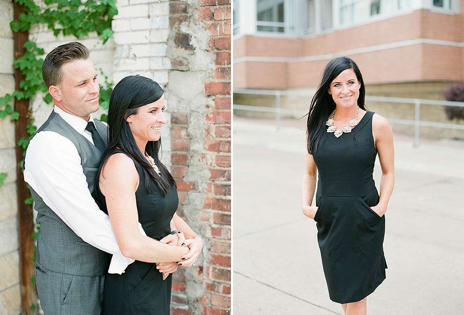 A downtown Cleveland engagement session in the summer sun with Tiffany and Rick