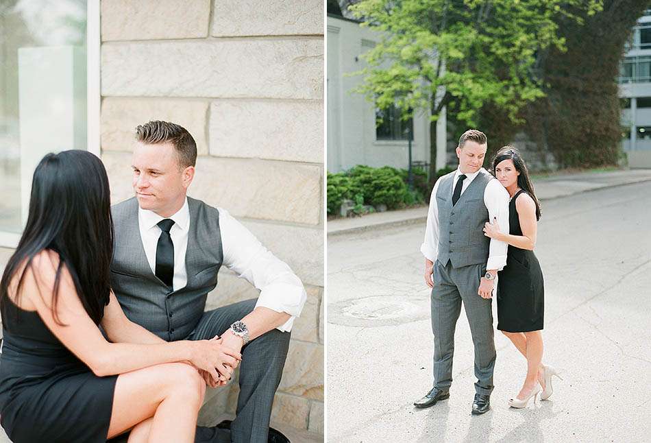 A downtown Cleveland engagement session in the summer sun with Tiffany and Rick