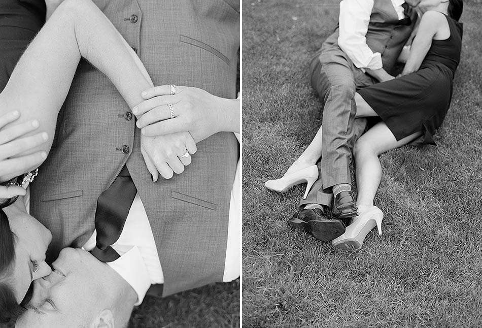 A downtown Cleveland engagement session in the summer sun with Tiffany and Rick