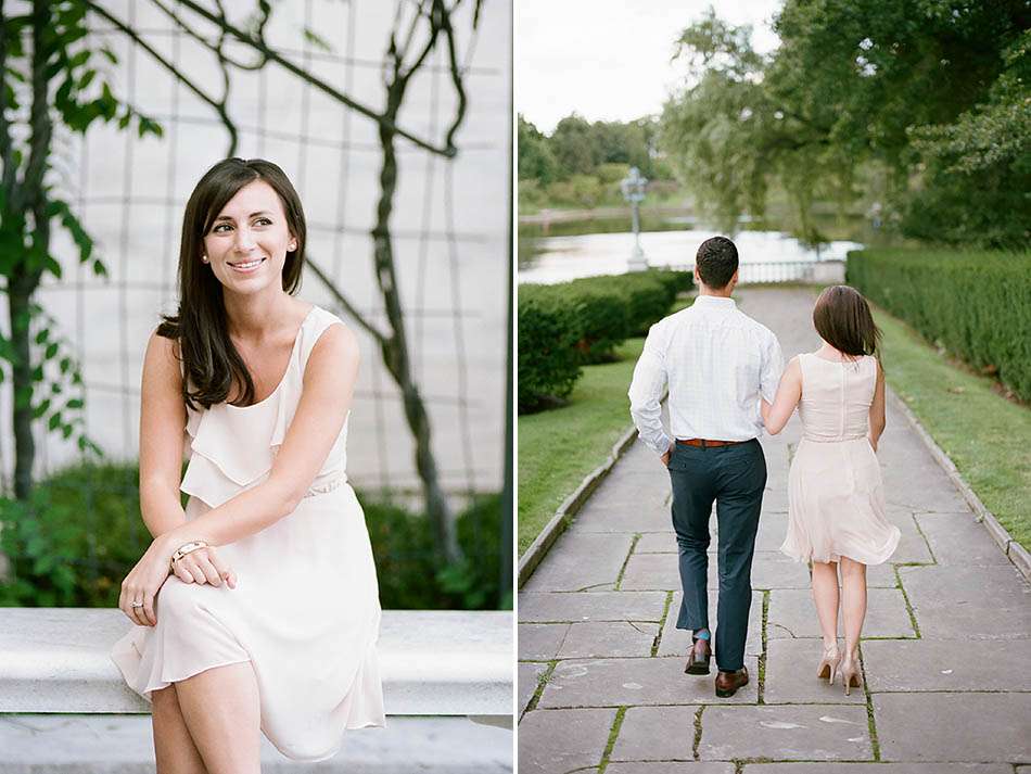 A sunset Cleveland Museum of Art engagement session with Ali and Dan.