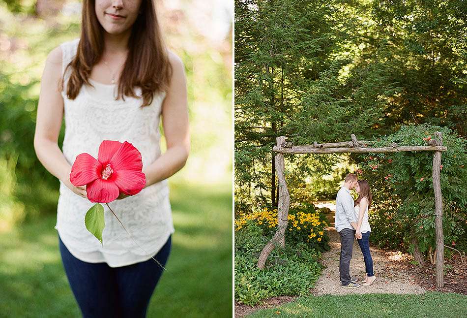 A summer engagement session at Holden Arboretum with Anna and Bryan.