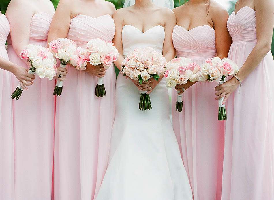 A Ritz Carlton Cleveland wedding in pastel pink