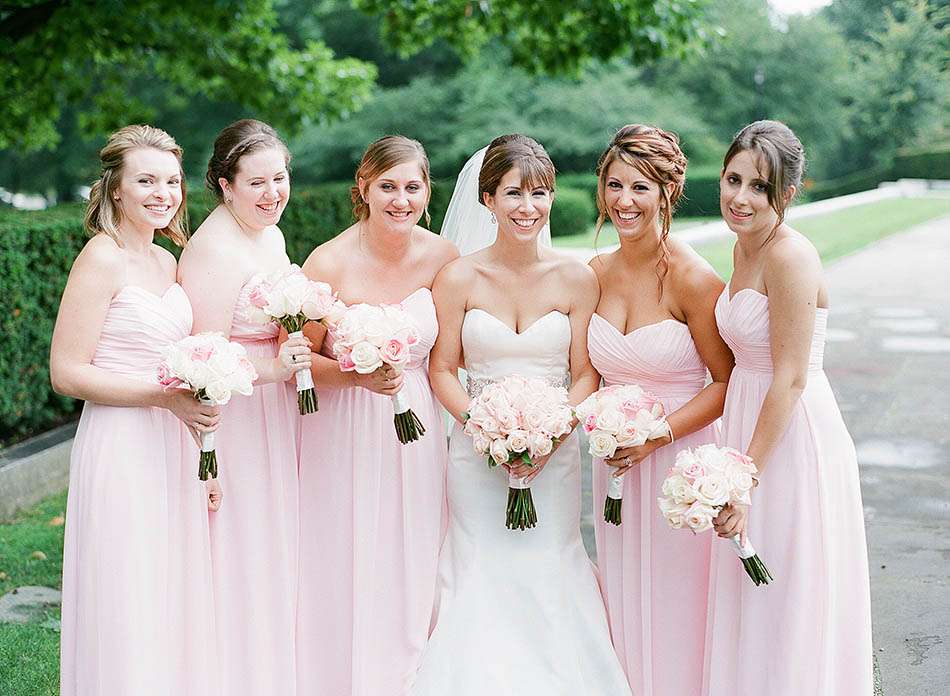 A Ritz Carlton Cleveland wedding in pastel pink