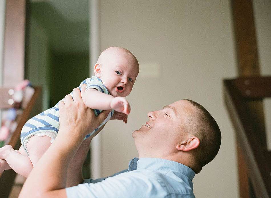 A summer family session in Granville with Kyra and Nick at their home.