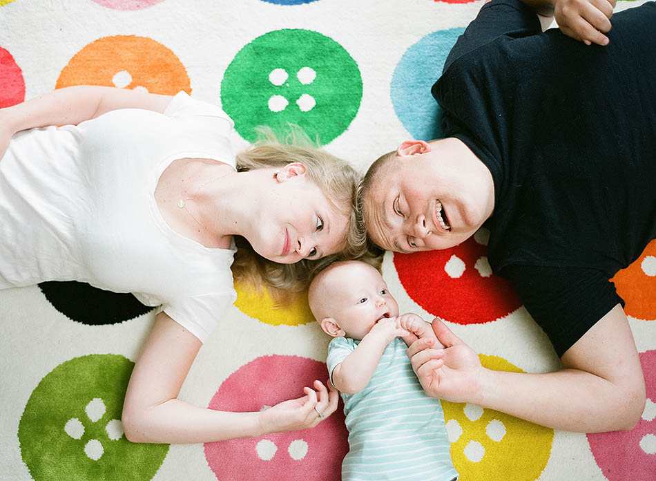 A summer family session in Granville with Kyra and Nick at their home.