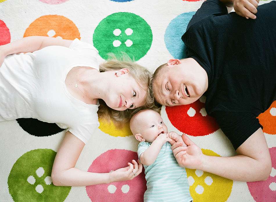 A summer family session in Granville with Kyra and Nick at their home.