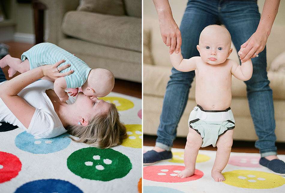 A summer family session in Granville with Kyra and Nick at their home.