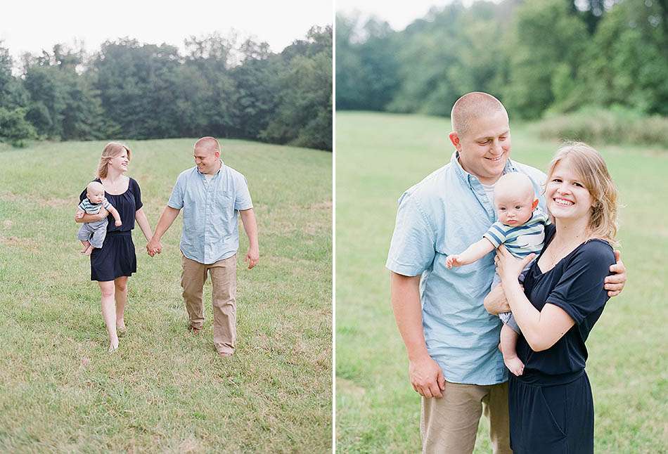 A summer family session in Granville with Kyra and Nick at their home.