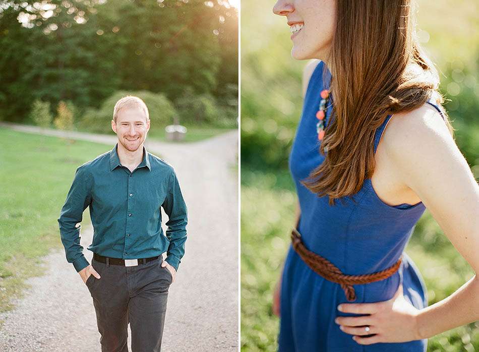 A summer engagement session at Holden Arboretum with Anna and Bryan.