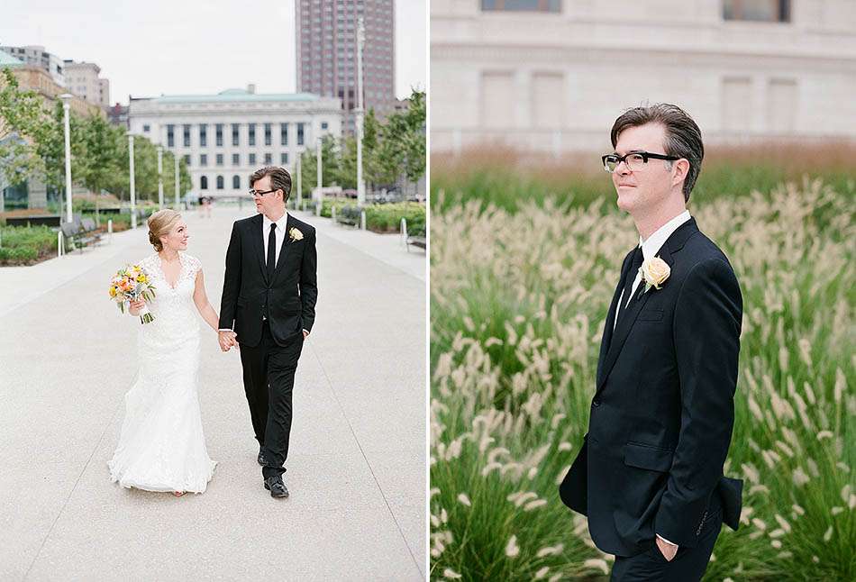 Downtown Cleveland wedding photography by Cleveland wedding photographer Hunter Photographic