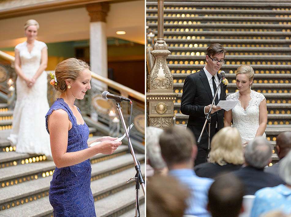 A Hyatt Regency Cleveland Arcade wedding by Cleveland wedding photographer Hunter Photographic