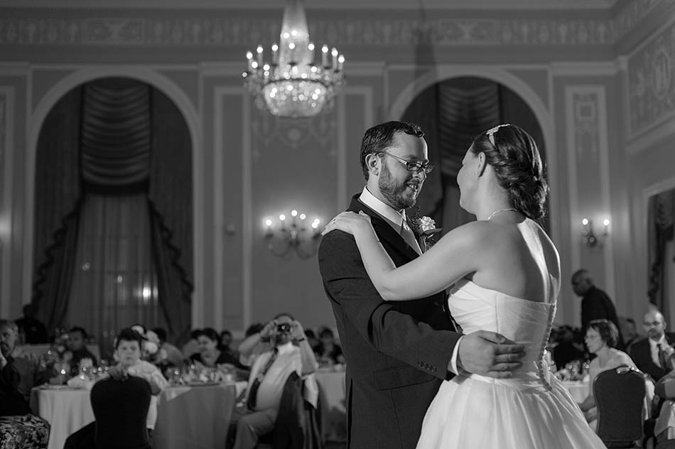 Josaphat Arts Hall and Cleveland Renaissance Hotel wedding by wedding photographer Hunter Photographic