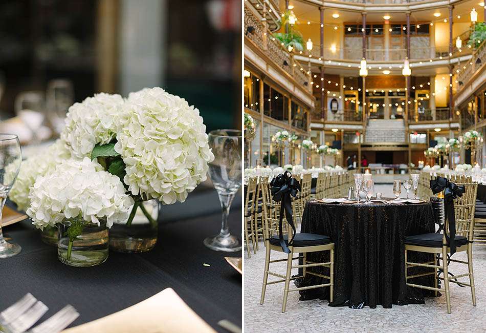 A Hyatt Old Arcade wedding in downtown Cleveland with Tiffany and Rick