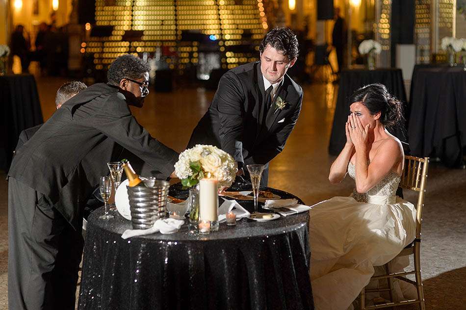 A Hyatt Old Arcade wedding in downtown Cleveland with Tiffany and Rick